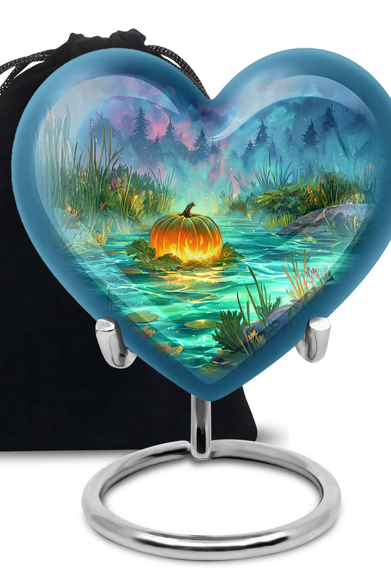 Magical Pumpkin Funeral Urn - Halloween Theme Cremation Urn For Ashes
