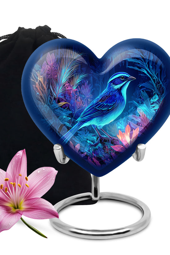 Sparrow Themed Memorial Urn - Cremation Ashes Urn for Father & Mother