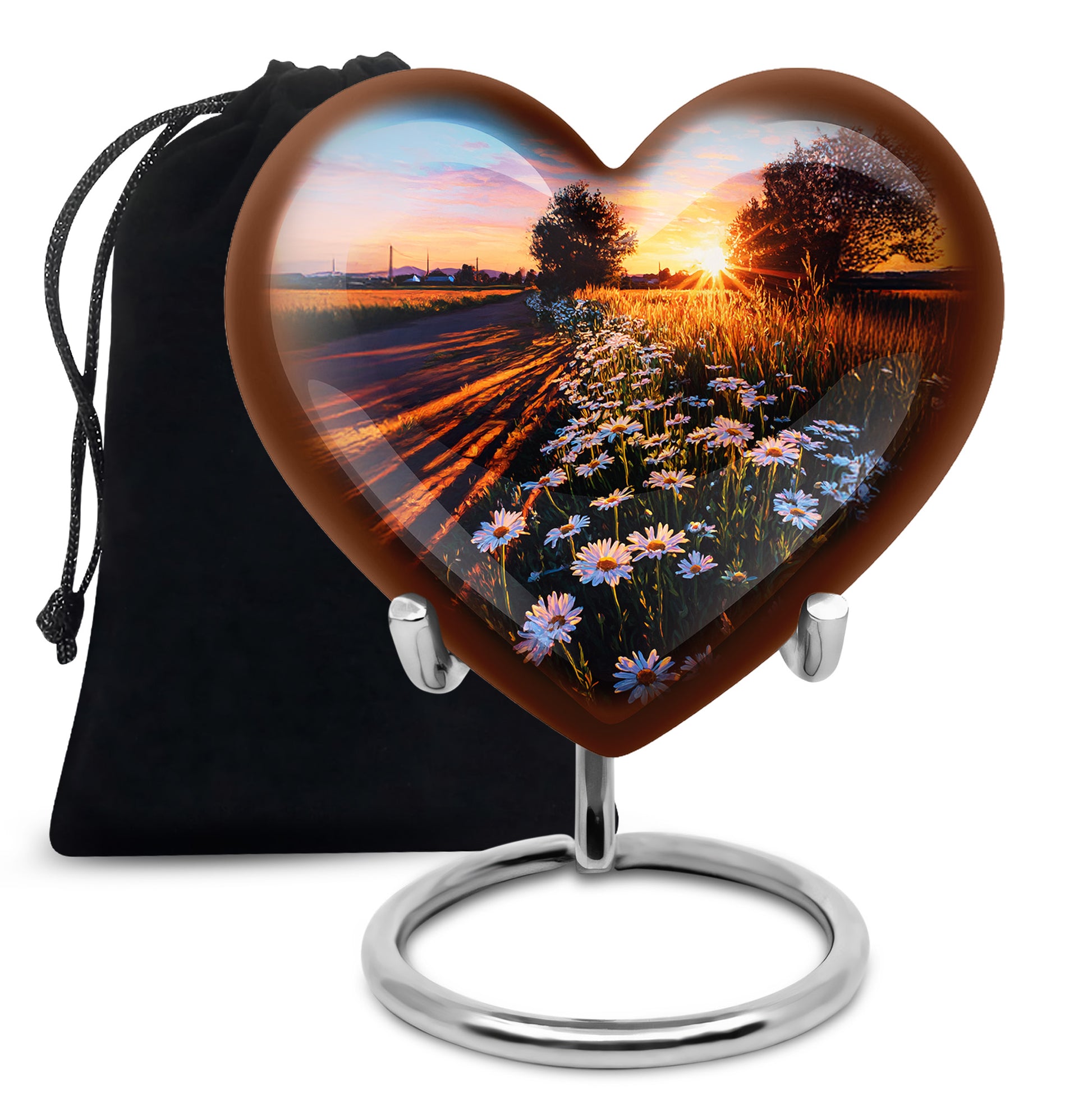 Scenic Daisy Memorial Urn - Sunset Memorial Urn For Human Ashes
