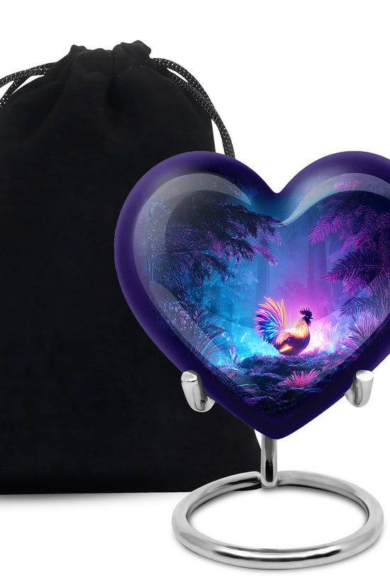 Glowing Hen Funeral Urn - Elegant Memorial Urn For Burial