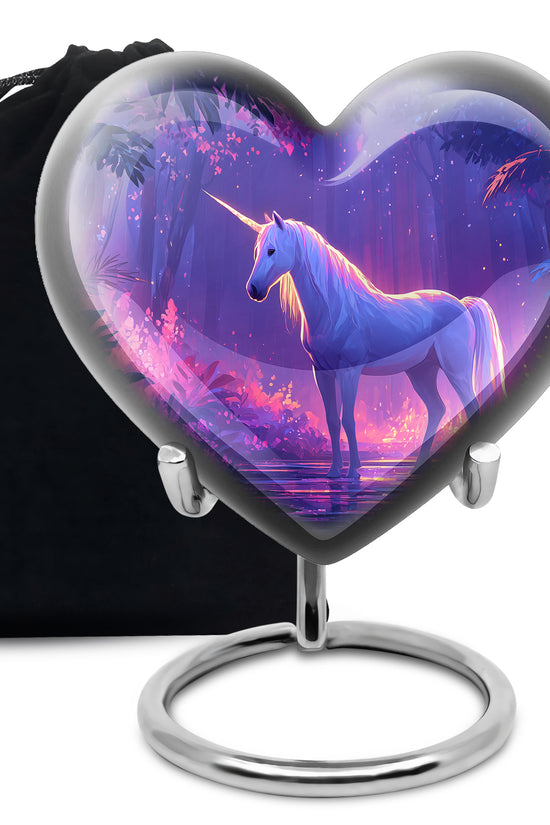 Beautiful Unicorn Cremation Urn - Large Funeral Urn For Human Ashes