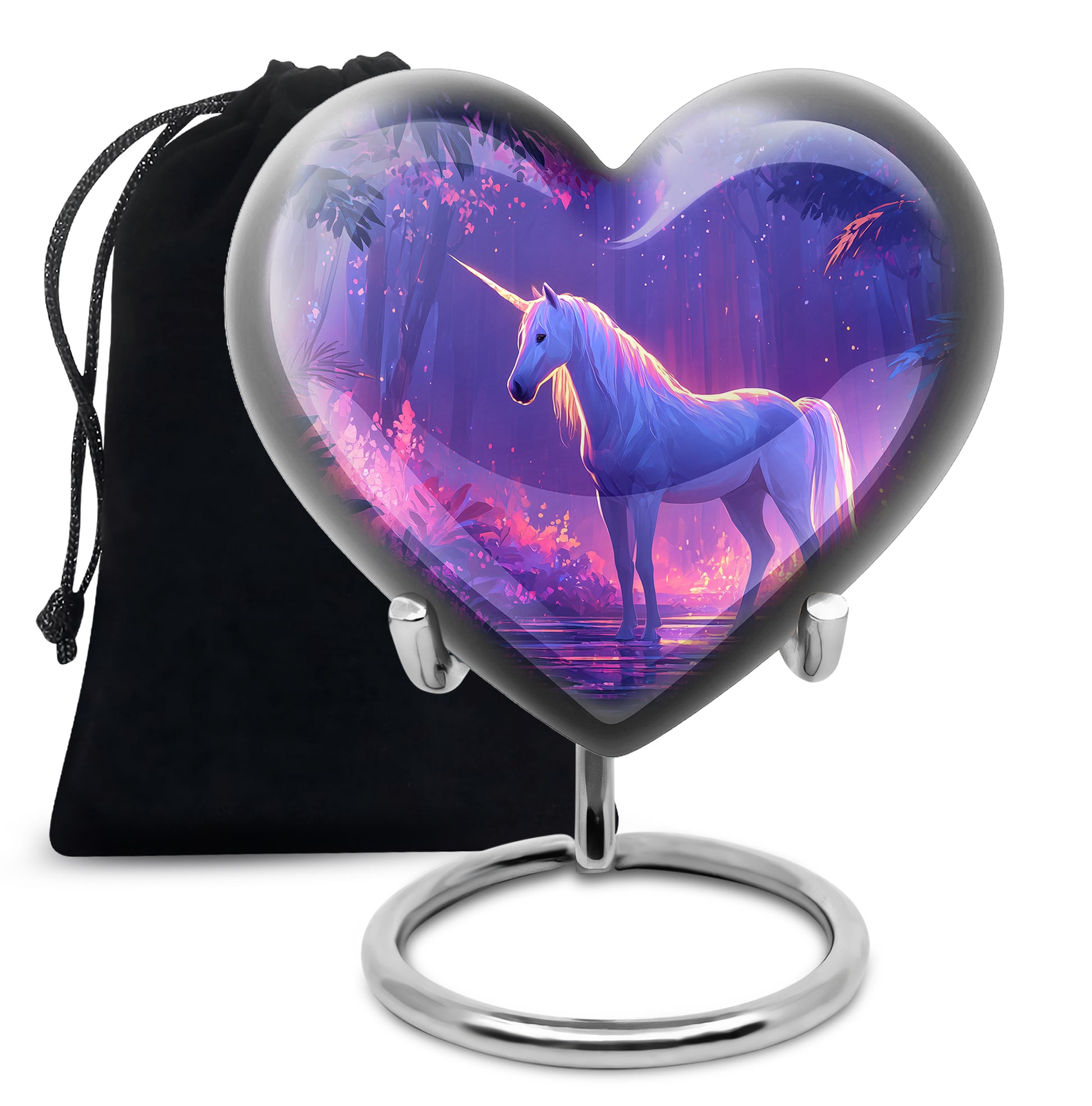 Beautiful Unicorn Cremation Urn - Large Funeral Urn For Human Ashes