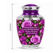 Purple rose TASTY adult height guide; memorial quote