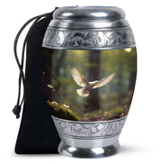 Dove Bird Funeral Urn - Large Memorial Urn For Male & Female