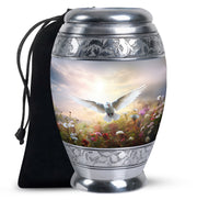 Dove Bird Cremation Urn - White Funeral Urn For Loved Ones