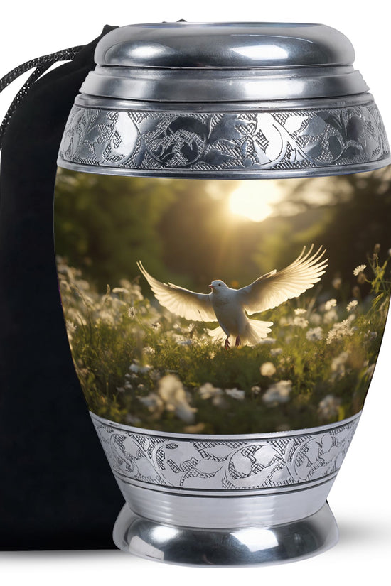Dove Funeral Urn - Divine Funeral Cremation Urn For Male & Female
