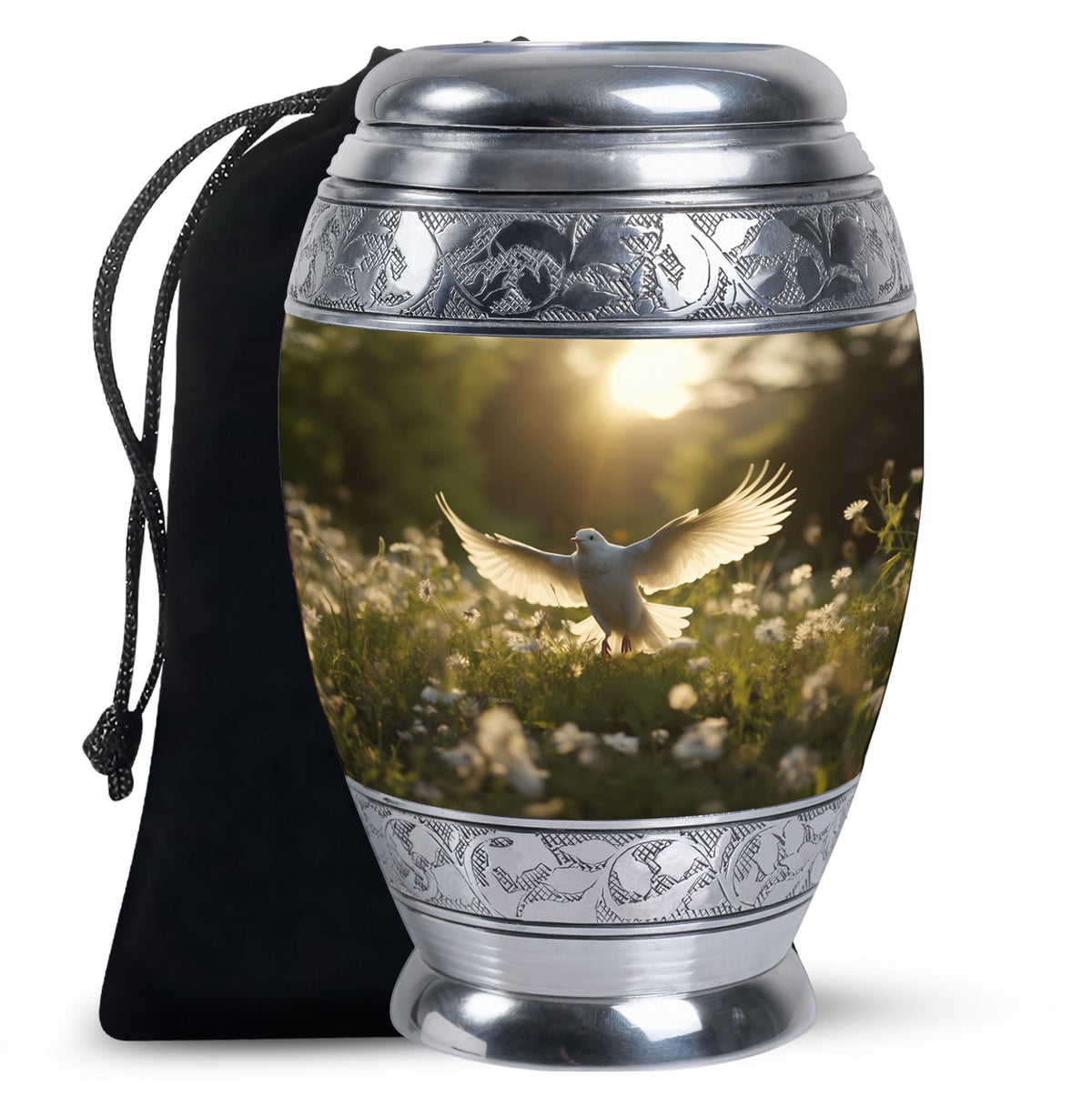 Dove Funeral Urn - Divine Funeral Cremation Urn For Male & Female
