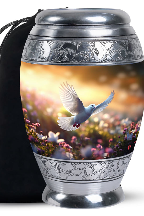 Spiritual Dove Memorial Urn - Beautiful Nature Funeral Urn For Ashes