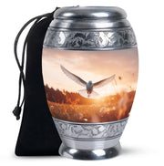 Sunset Dove Cremation Urn - Peaceful Memorial Urn For Human Ashes