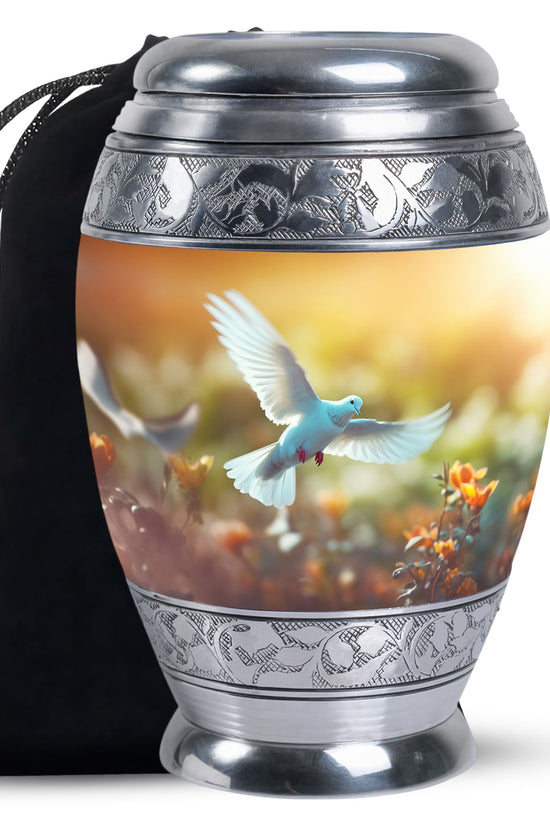 Peaceful Dove Funeral Urn - Nature Inspired Cremation Urn For Adult Ashes