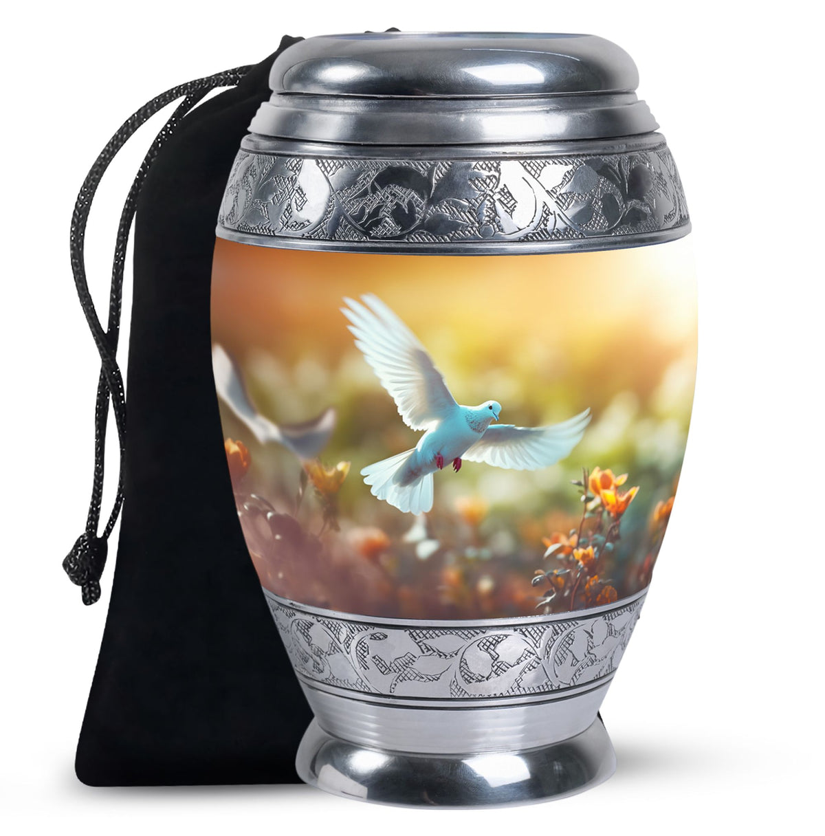 Peaceful Dove Funeral Urn - Nature Inspired Cremation Urn For Adult Ashes