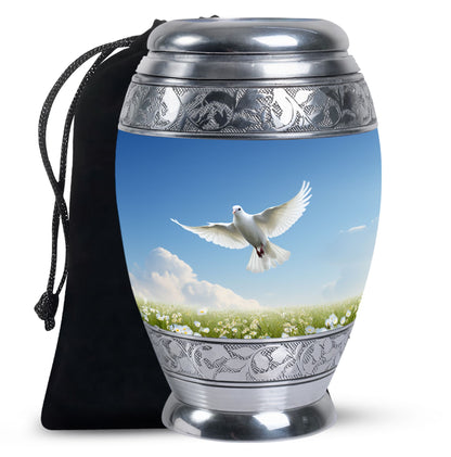 Dove Bird Memorial Urn For Ashes - Cremation Urn For Loved Ones