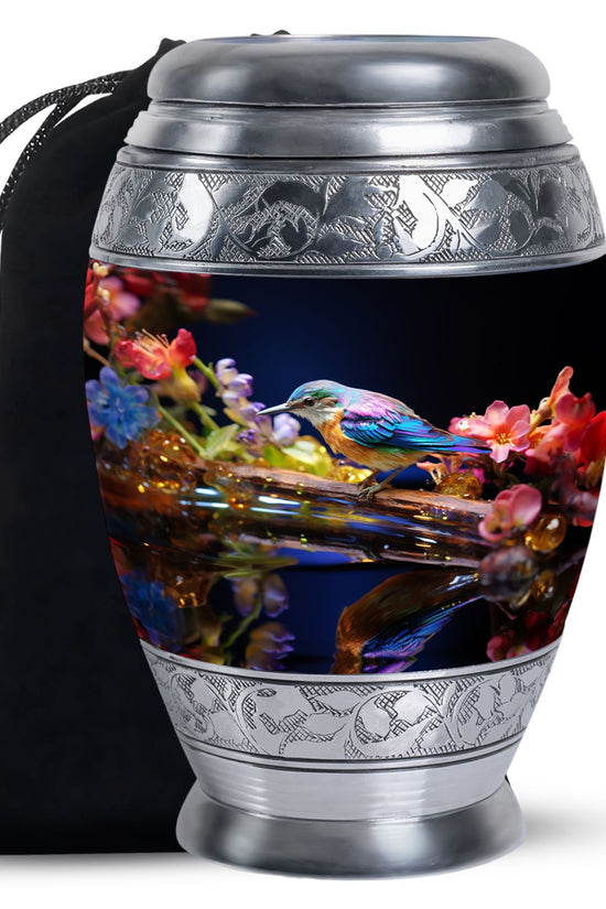 Sparrow Cremation Urn - Aluminium Memorial Urn For Male & Female