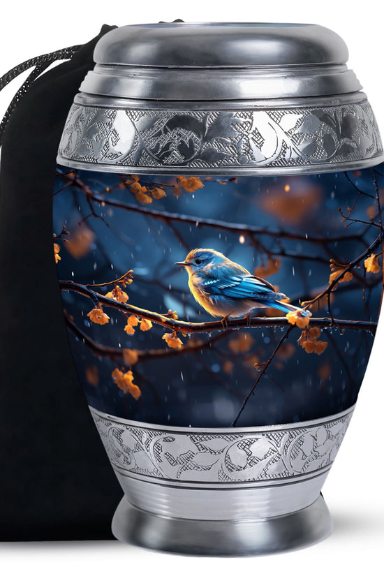 Sparrow Funeral Urn For Ashes - Aluminium Memorial Urn For Ashes