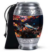 Decorative Sparrow Ashes Urn - Artistic Cremation Urn For Male & Female