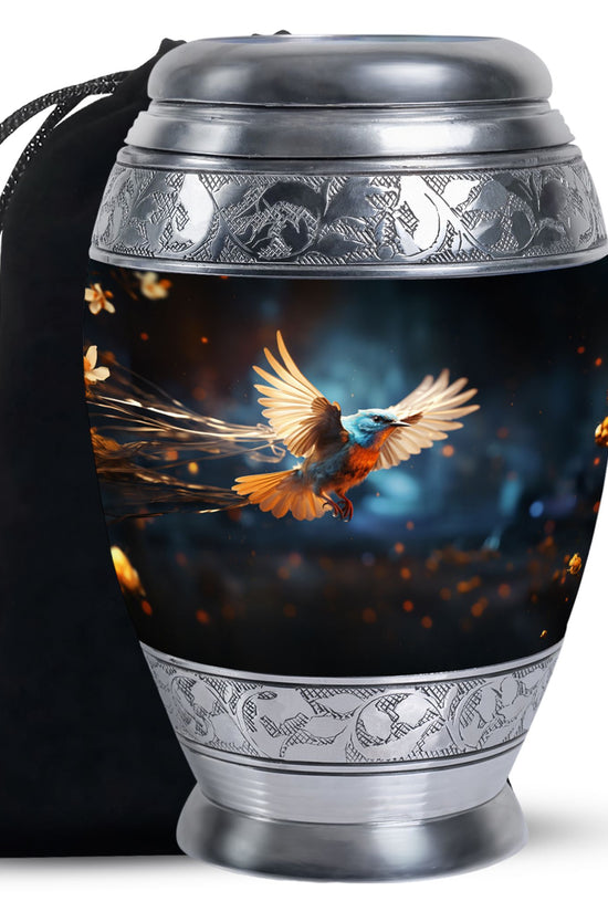 Peaceful Sparrow Memorial Urn - Cremation Urn For Ashes