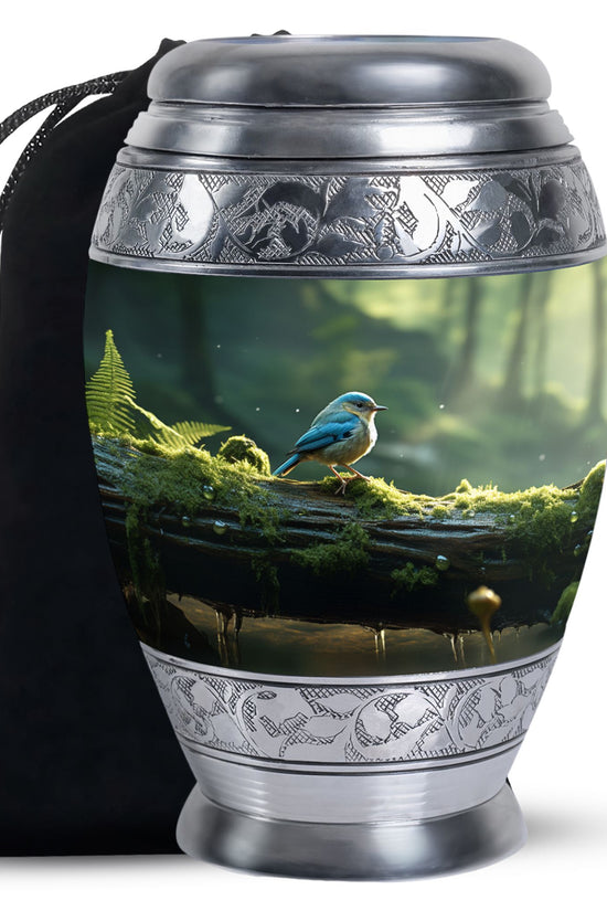 Sparrow Funeral Urn For Ashes - Aluminium Funeral Urn For Loved Ones
