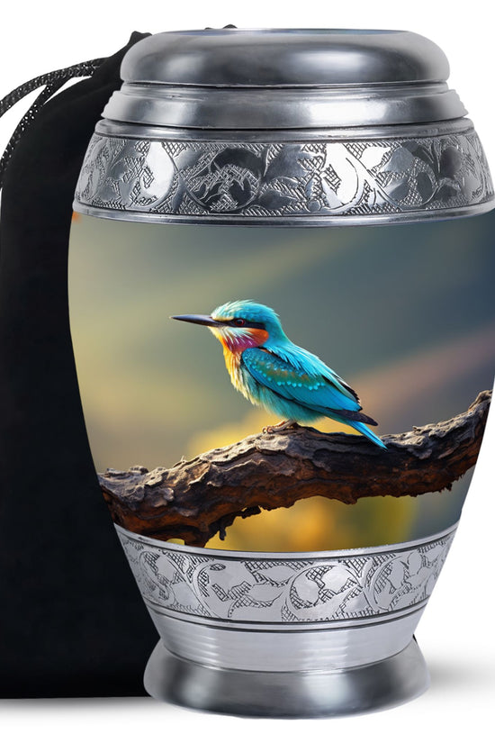 Sparrow Theme Cremation Urn - Large Funeral Urn For Male