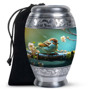 Sparrow Memorial Urn For Human Ashes - Large Funeral Urn For Ashes