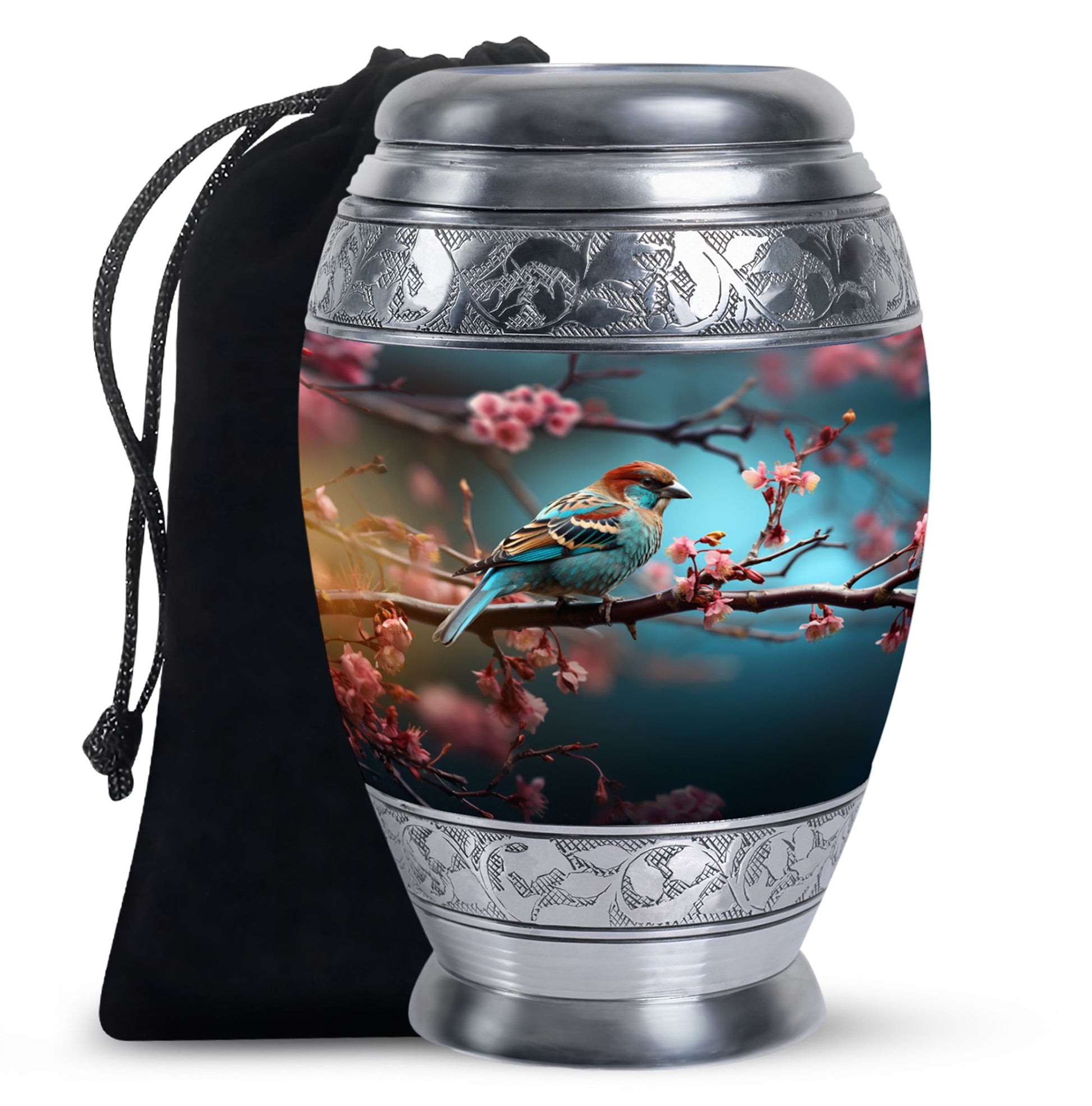 Sparrow Bird Memorial Urn - Funeral Urn For Human Ashes