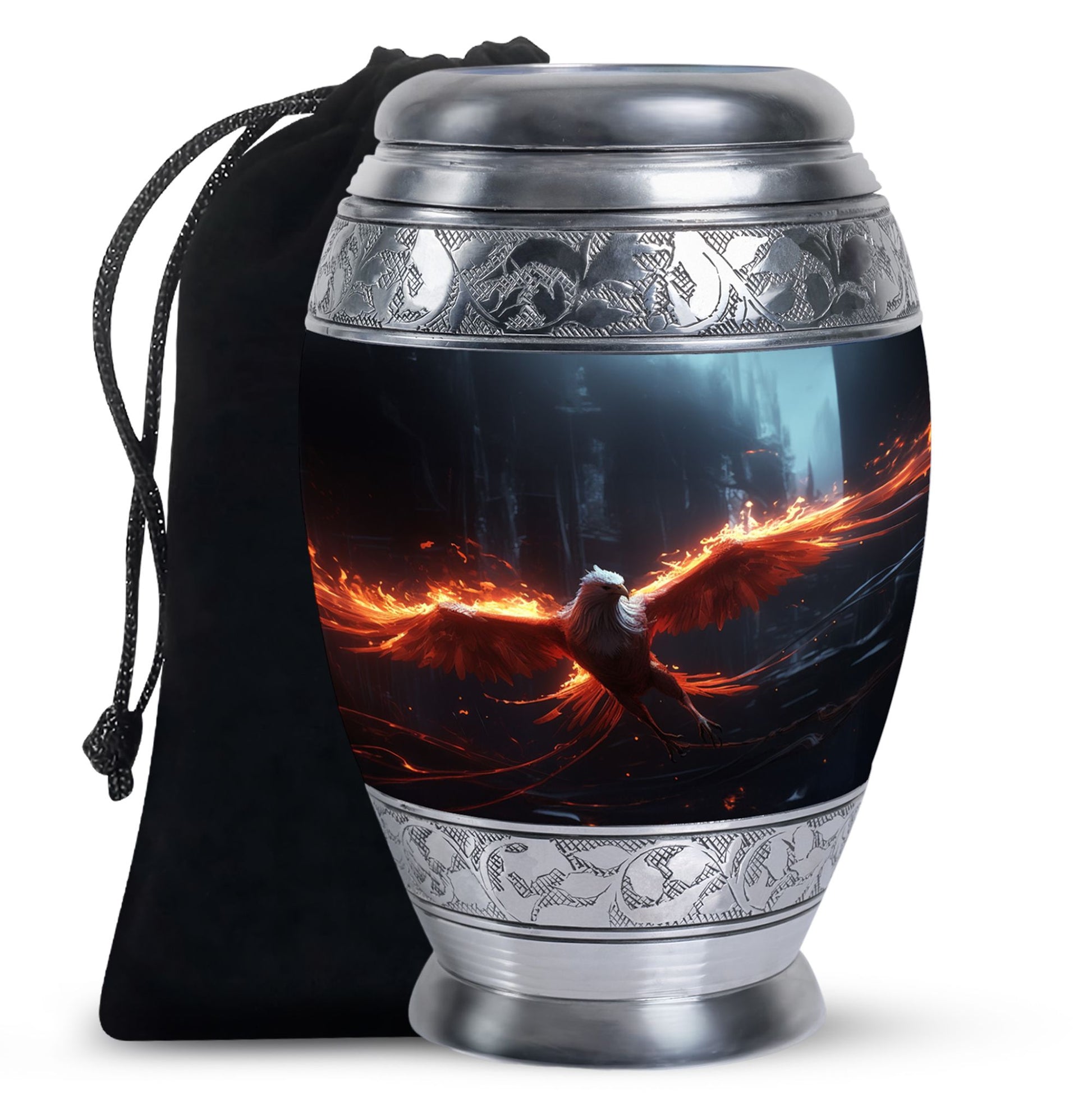 Phoenix Memorial Urn For Ashes - Cremation Urn For Male & Female