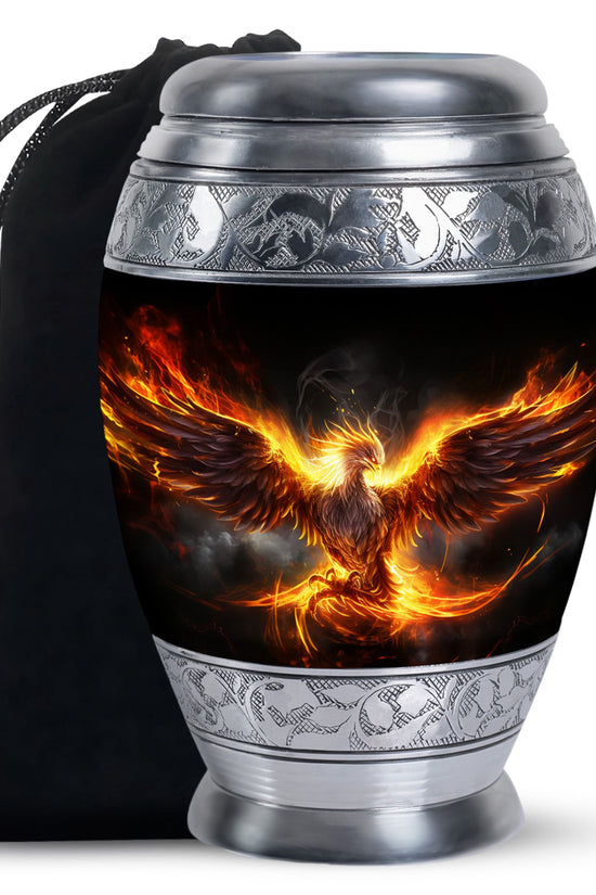 Phoenix Funeral Urn - Aluminium Urn For Male & Female