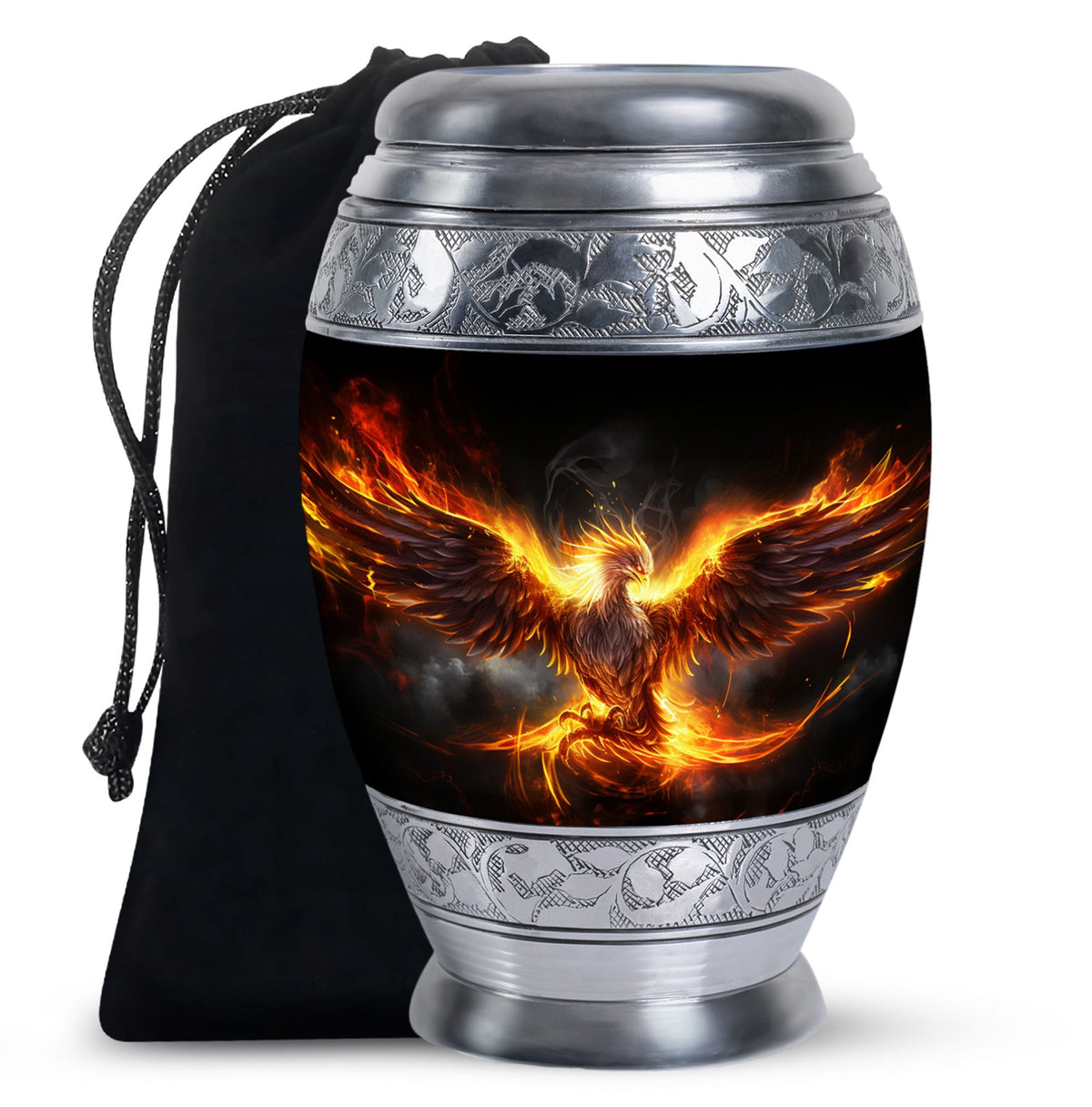 Phoenix Funeral Urn - Aluminium Urn For Male & Female