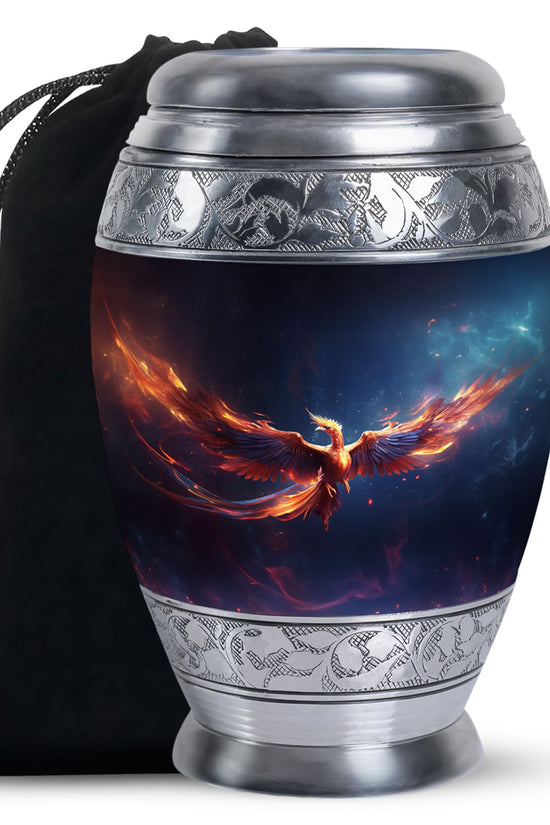 Fire Wing Phoenix Funeral Urn - Artistic Cremation Urn for Ashes