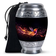 Colorful Hummingbird Memorial Urn - Unique Ashes Urn for Loved Ones