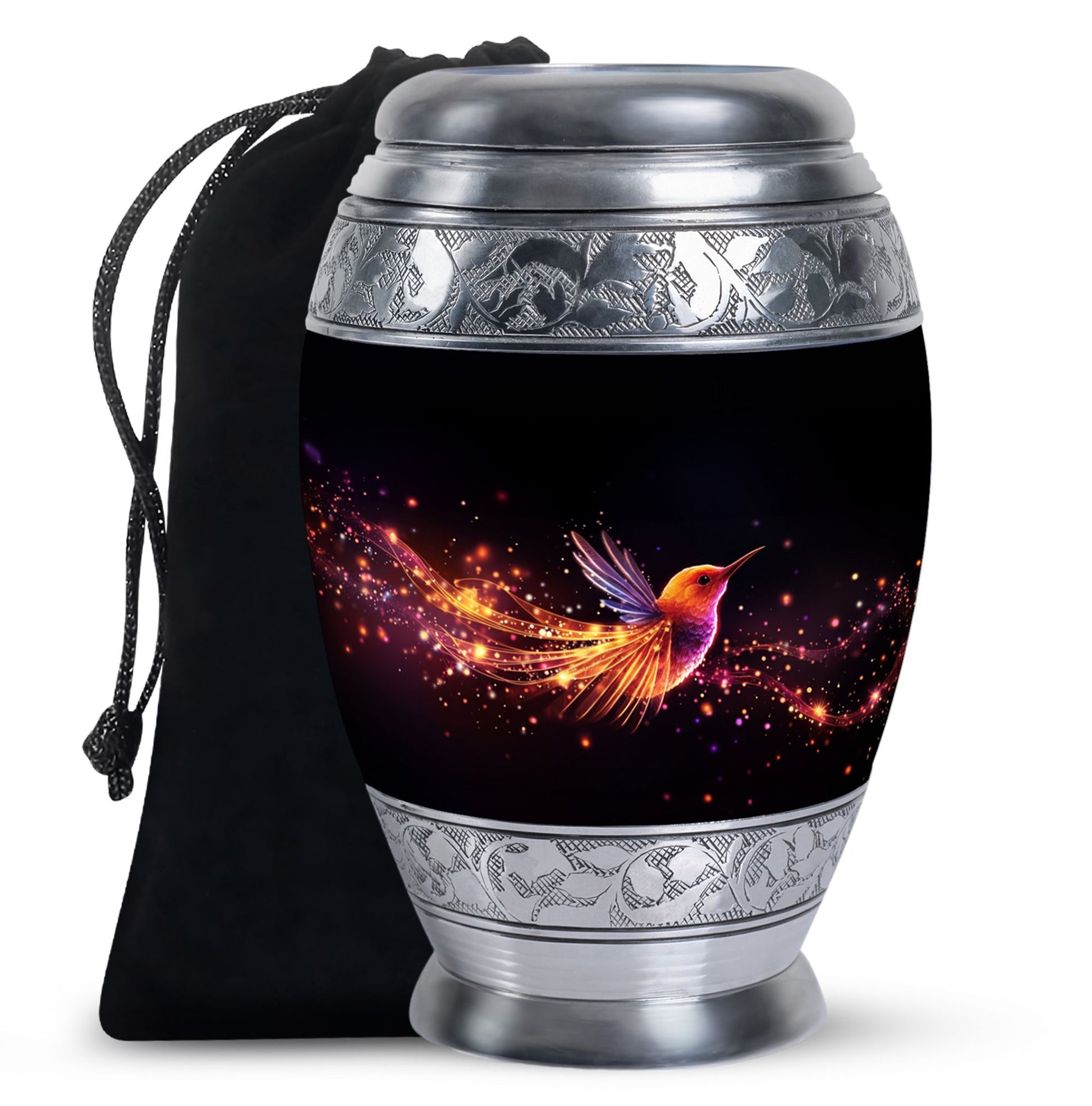 Colorful Hummingbird Memorial Urn - Unique Ashes Urn for Loved Ones