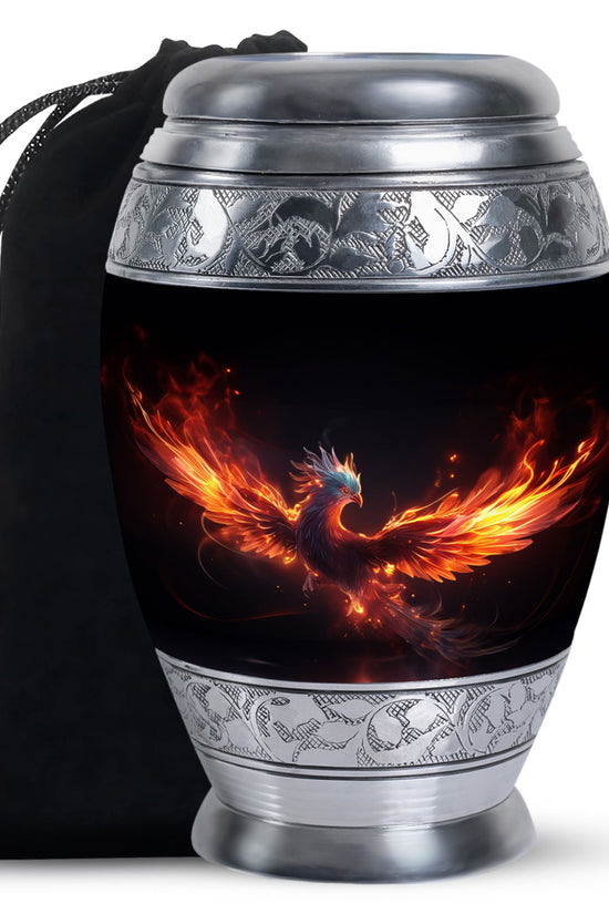 Dark Phoenix Memorial Urn - Unique Fantasy Urn For Ashes