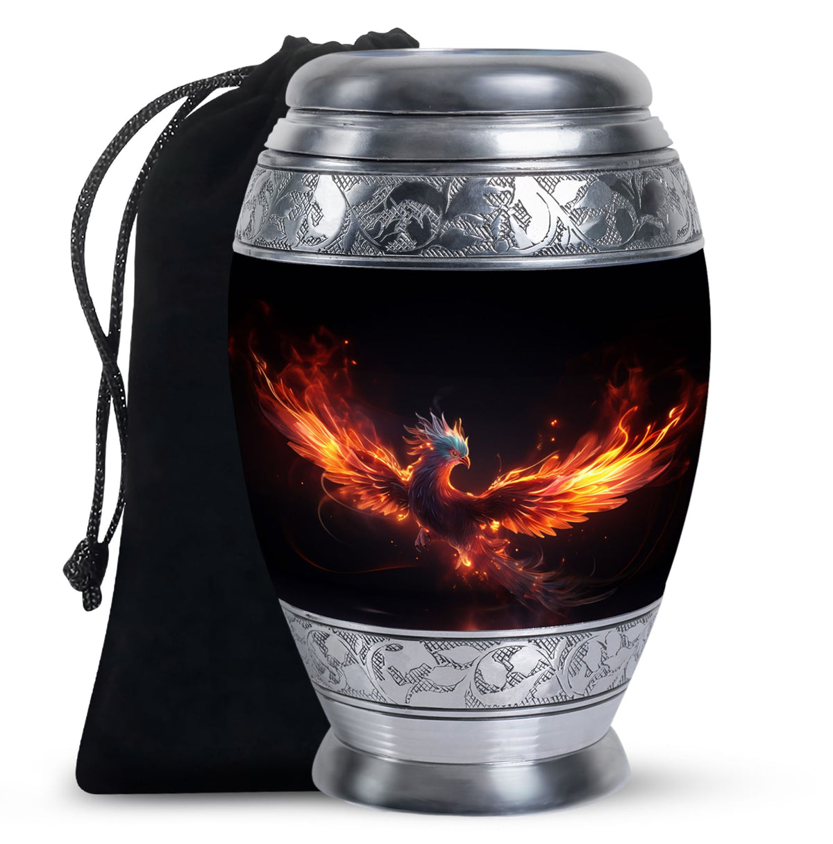 Dark Phoenix Memorial Urn - Unique Fantasy Urn For Ashes