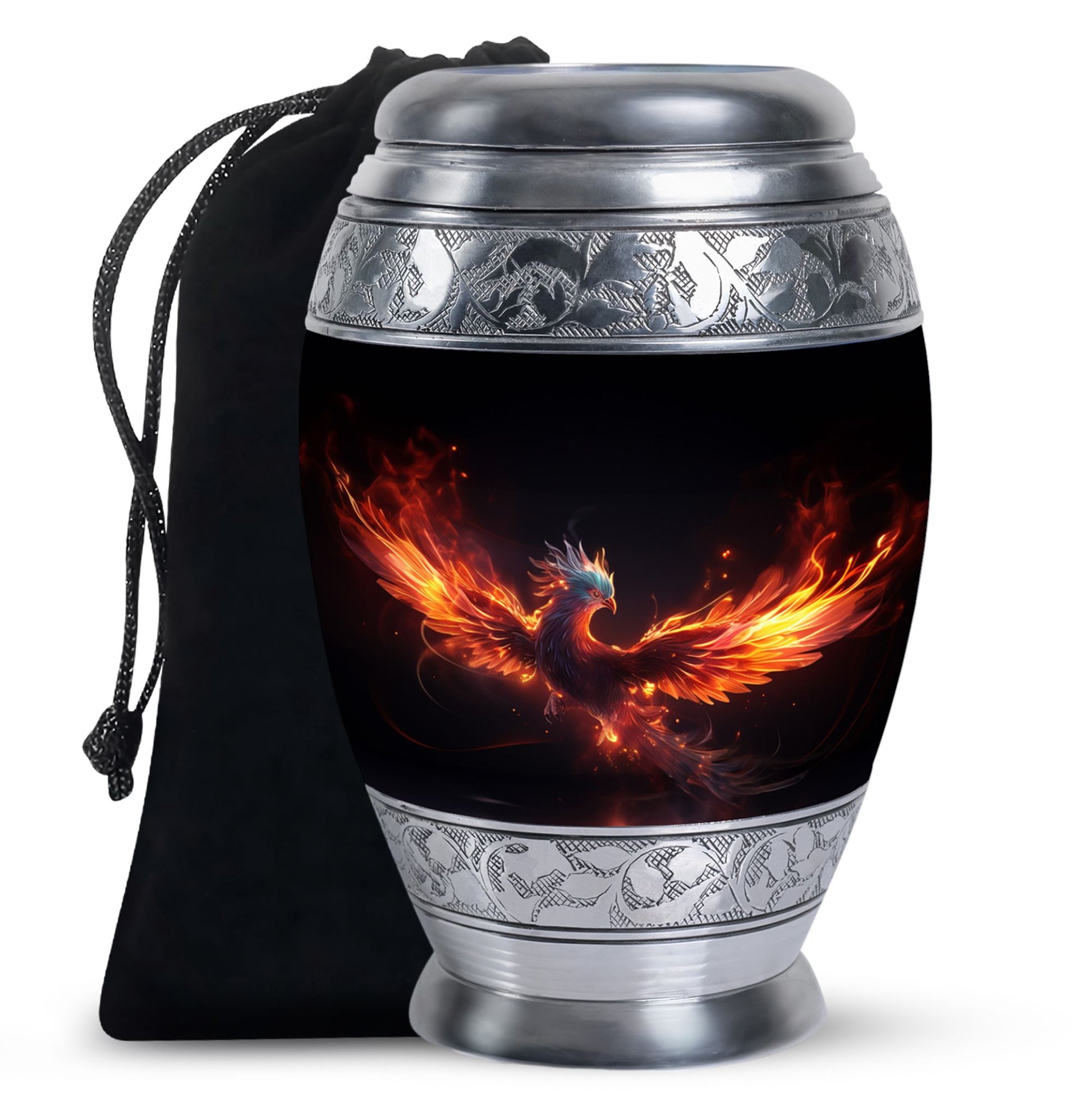 Dark Phoenix Memorial Urn - Unique Fantasy Urn For Ashes