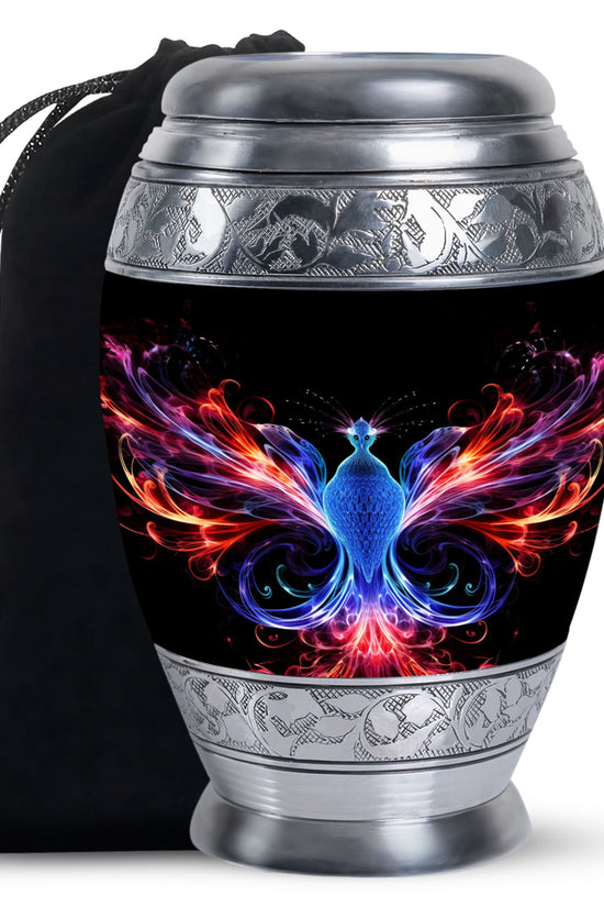Fire Wing Phoenix Funeral Urn - Spiritual Cremation Urn for Ashes