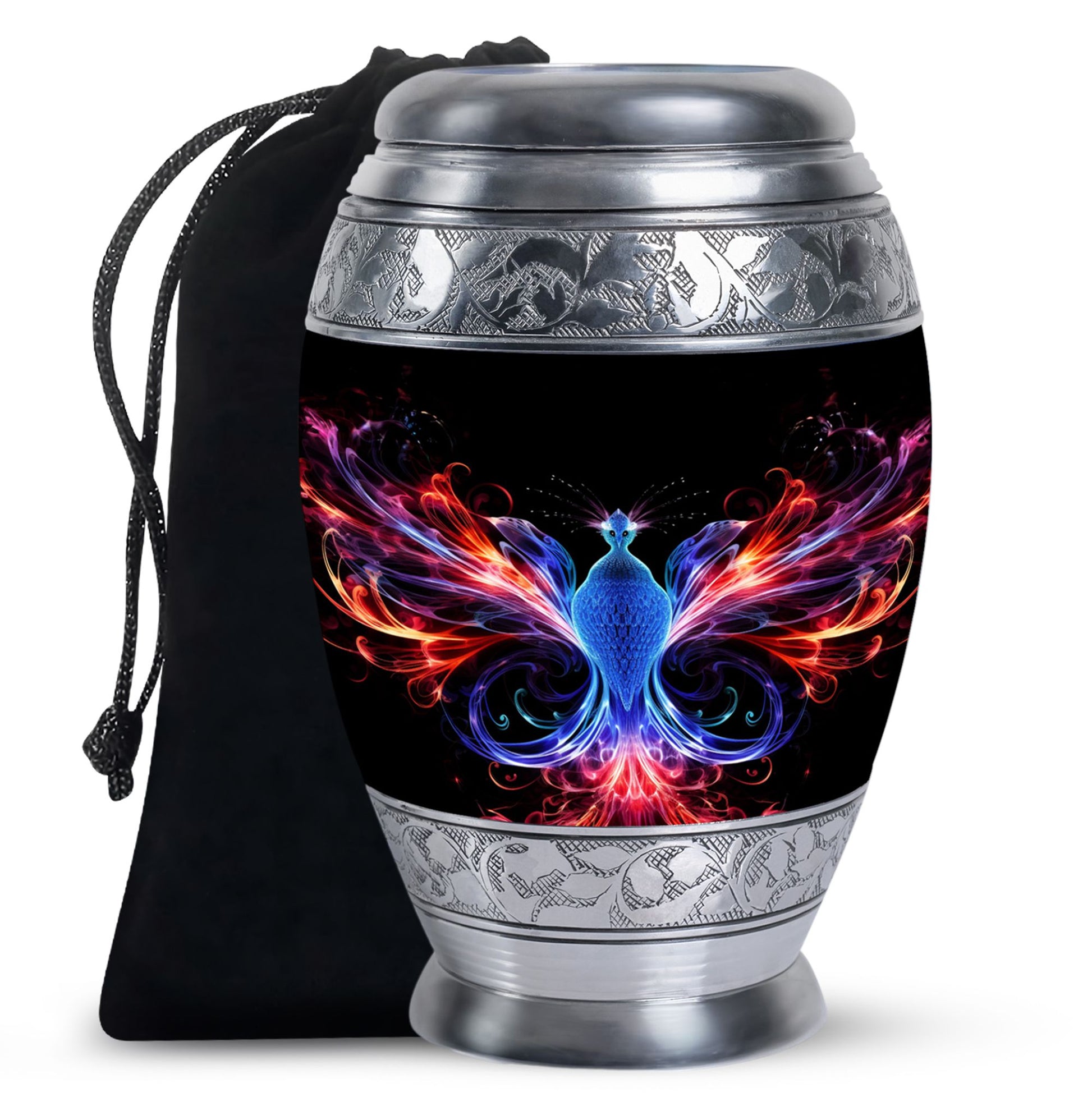 Fire Wing Phoenix Funeral Urn - Spiritual Cremation Urn for Ashes