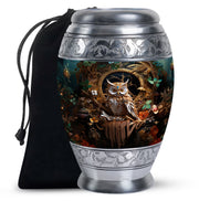 Artistic Owl Funeral Urn - Unique Cremation Urn For Burial