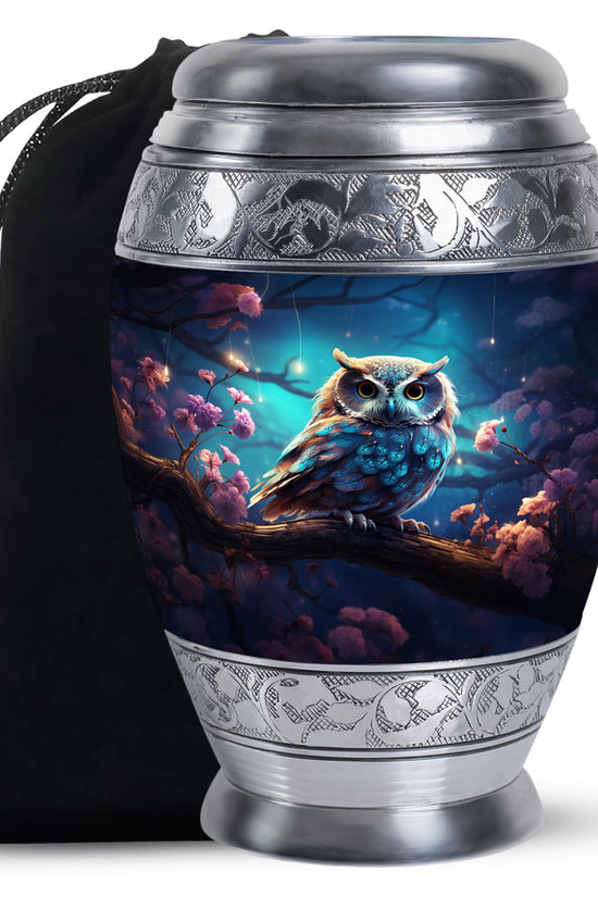 Owl Cremation Urn - Beautiful Memorial Urn For Male & Female