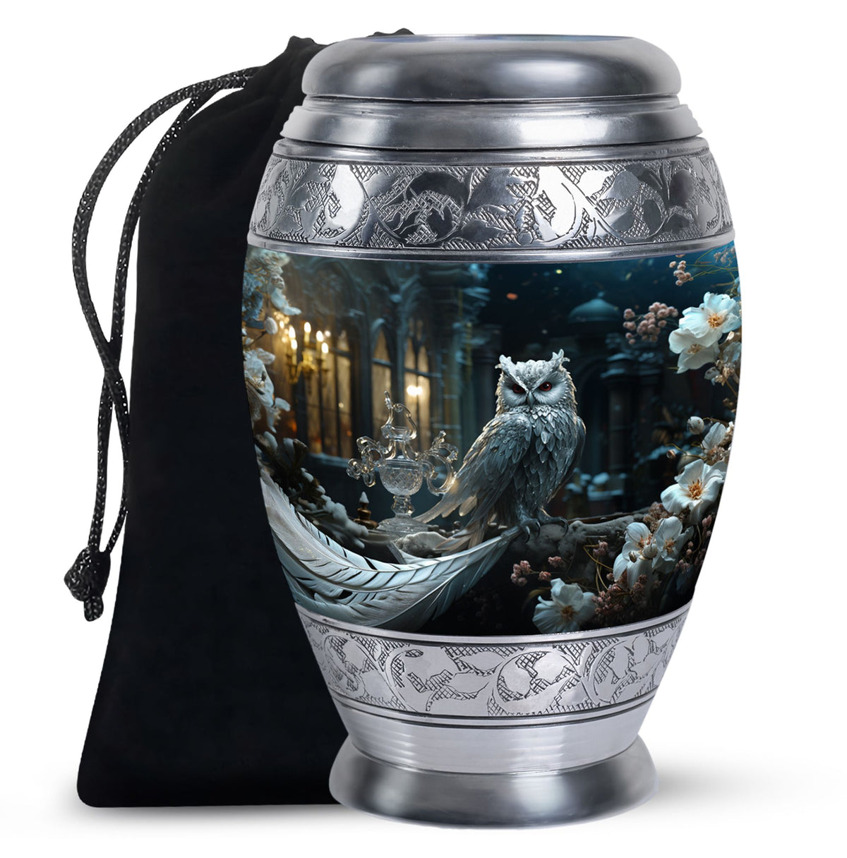 Royal Owl Memorial Urn - Unique Memorial Urn For Adult Ashes