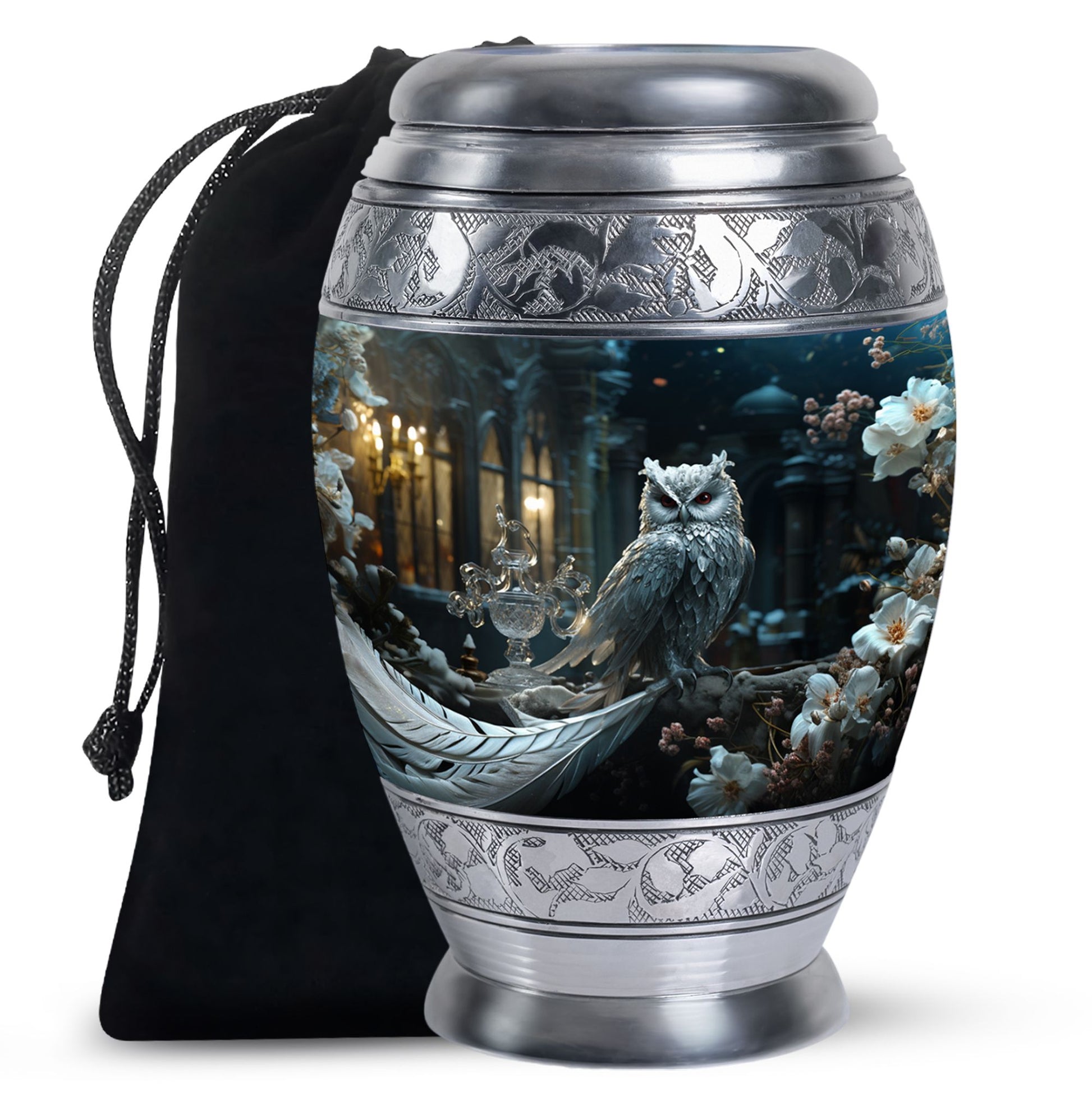 Royal Owl Memorial Urn - Unique Memorial Urn For Adult Ashes