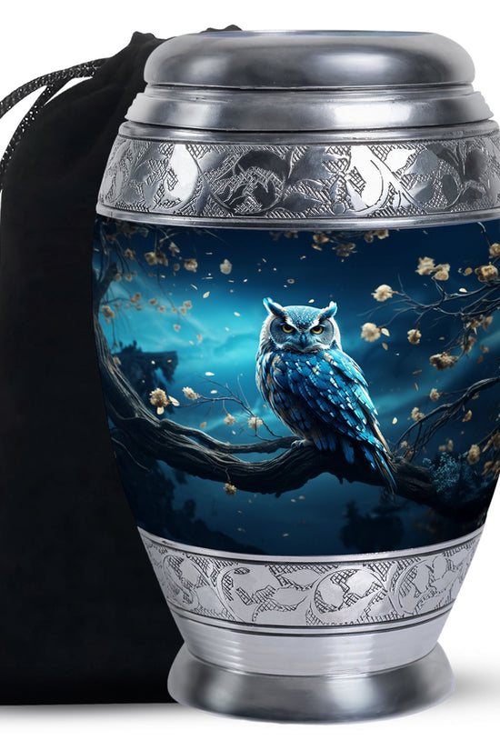 Owl Theme Memorial Urn - Cremation Urn For Male & Female