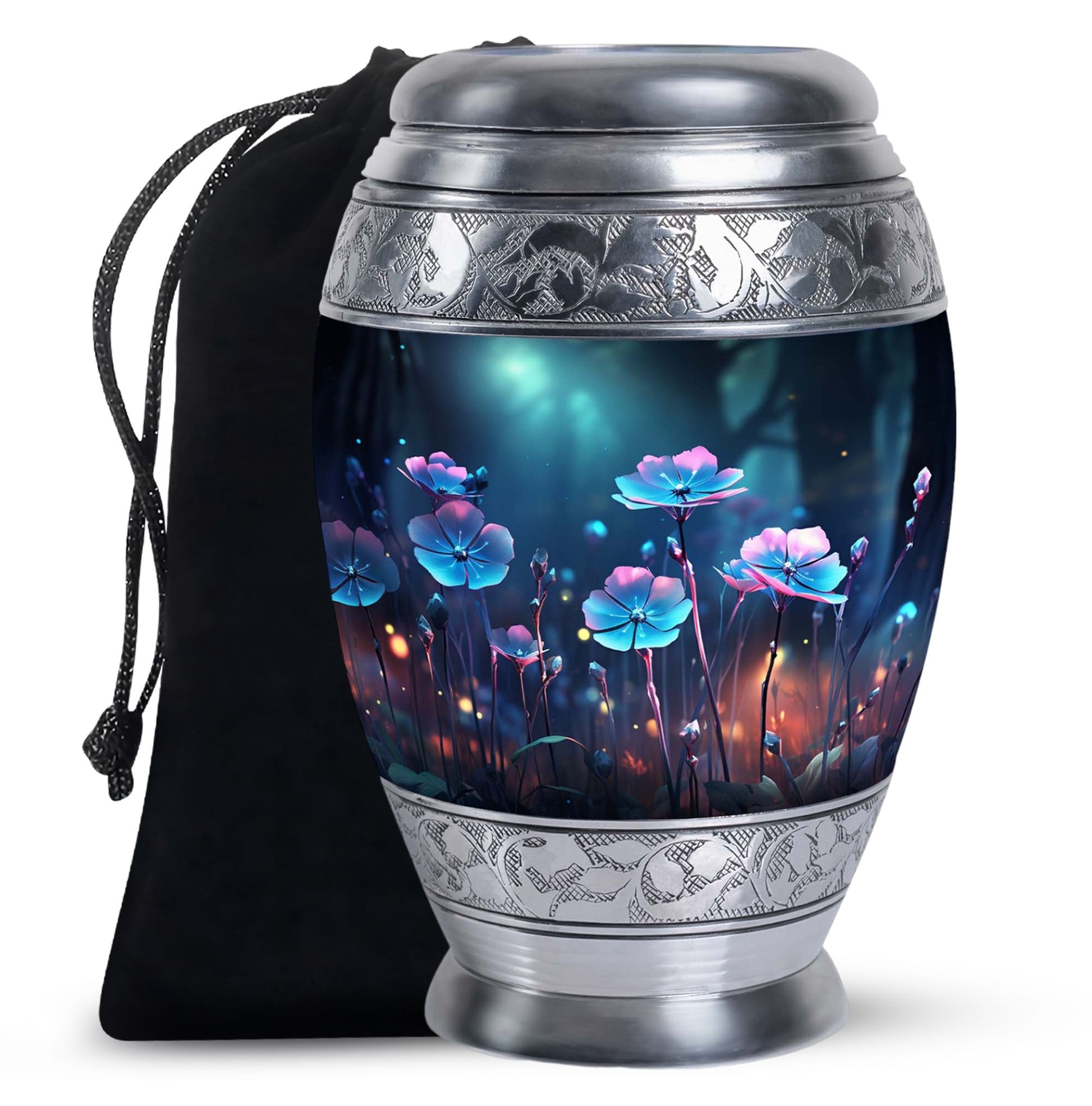 Scorpion Grass Cremation Aluminium Urn - Memorial Ashes Urn For Ashes
