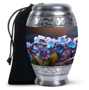 Scorpion Grass Human Funeral Urn - Decorative Floral Ashes Urn