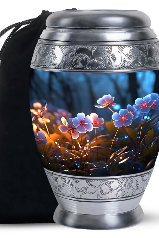 Black Scorpion Grass Cremation Urn - Adult Funeral Urn For Ashes