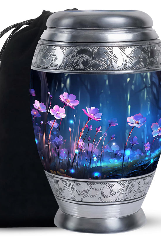 Scorpion Grass Memorial Urn - Elegant Cremation Urn For Ashes