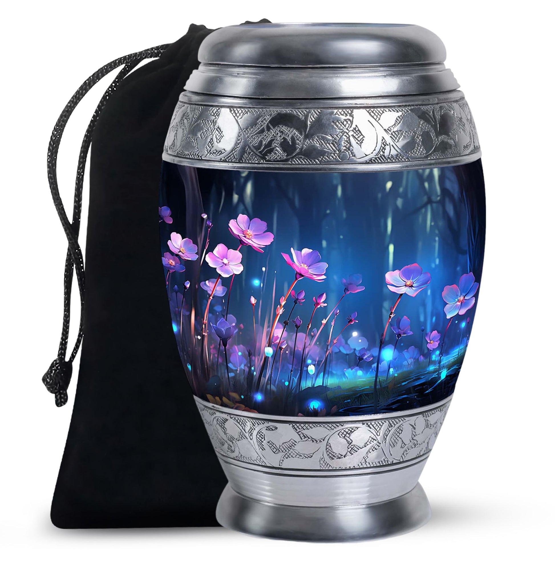 Scorpion Grass Memorial Urn - Elegant Cremation Urn For Ashes