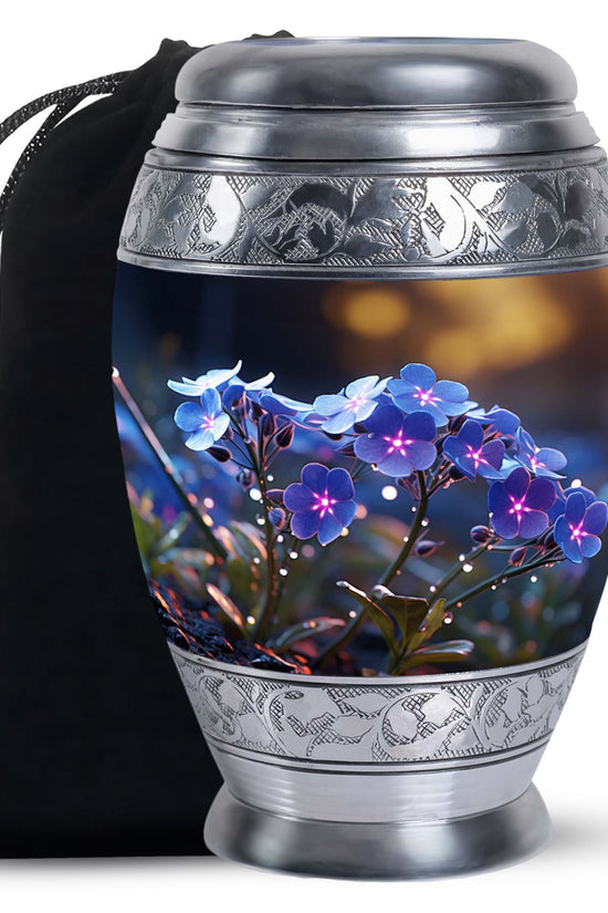 Scorpion Grass Funeral Urn For Ashes - Decorative Aluminium Cremation Urn
