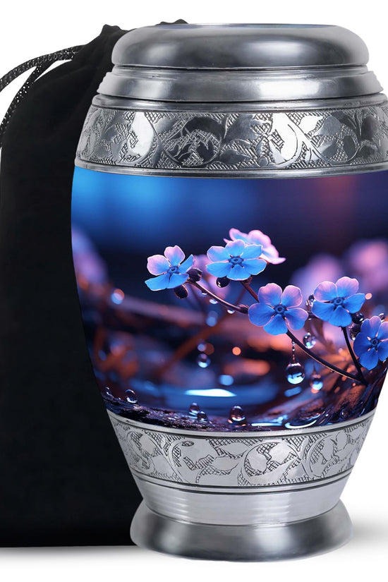 Lily Blossom Cremation Urn - Elegant Funeral Urn For Human Ashes