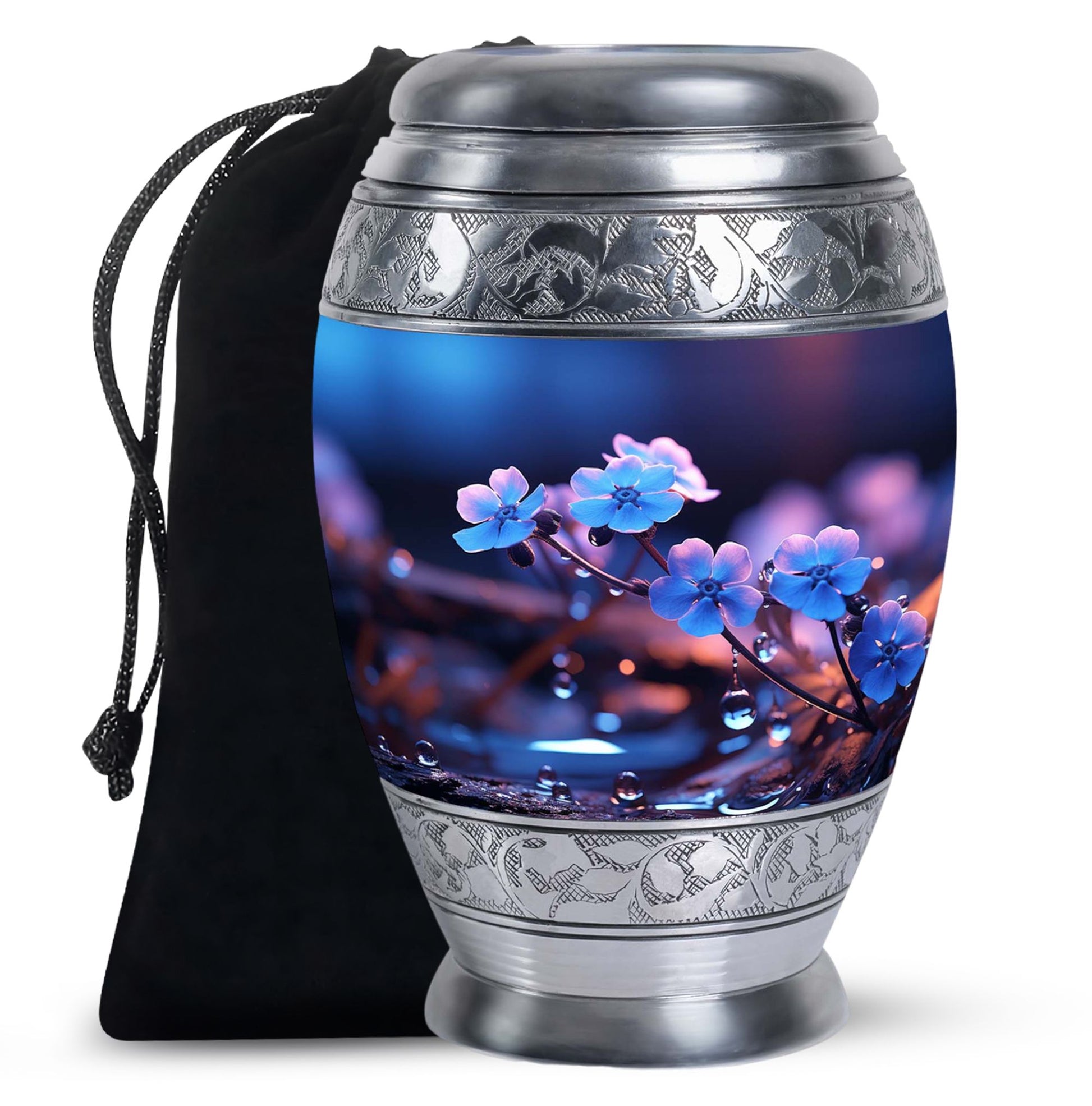 Lily Blossom Cremation Urn - Elegant Funeral Urn For Human Ashes
