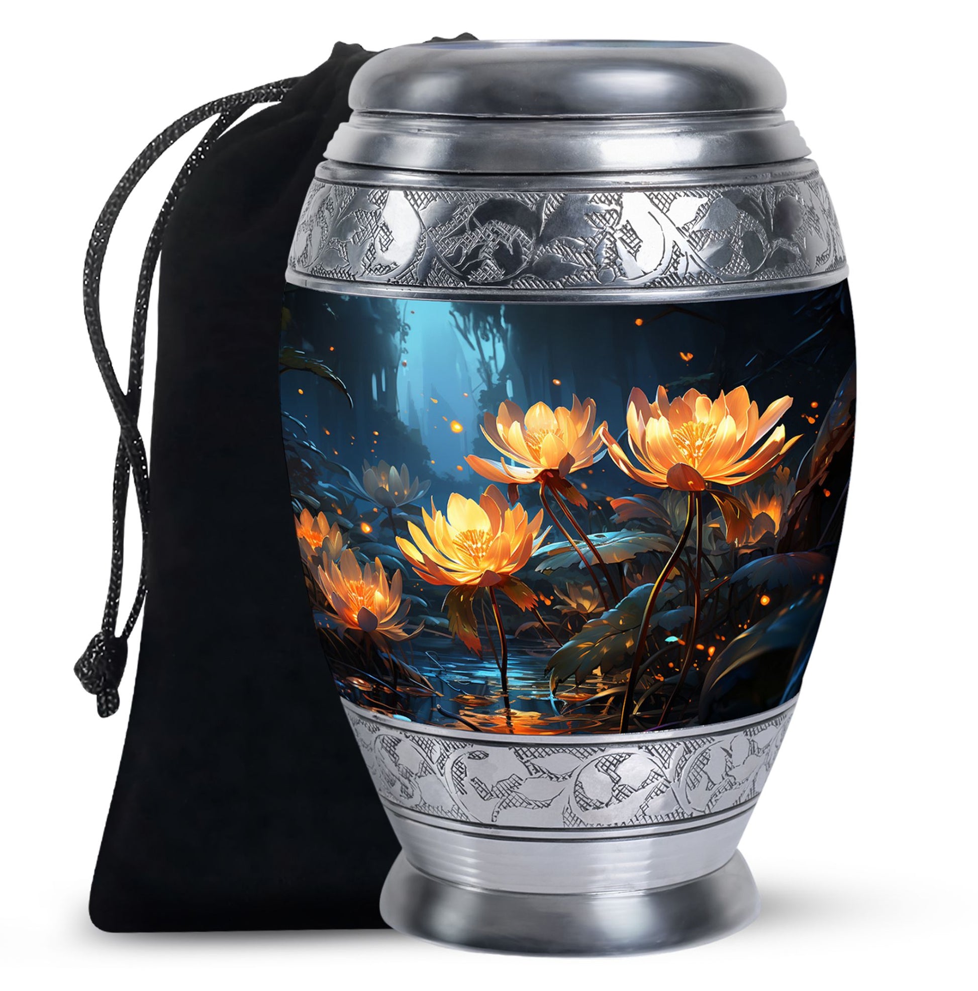 Elegant Lily Urn For Human Ashes - Large Cremation Urn