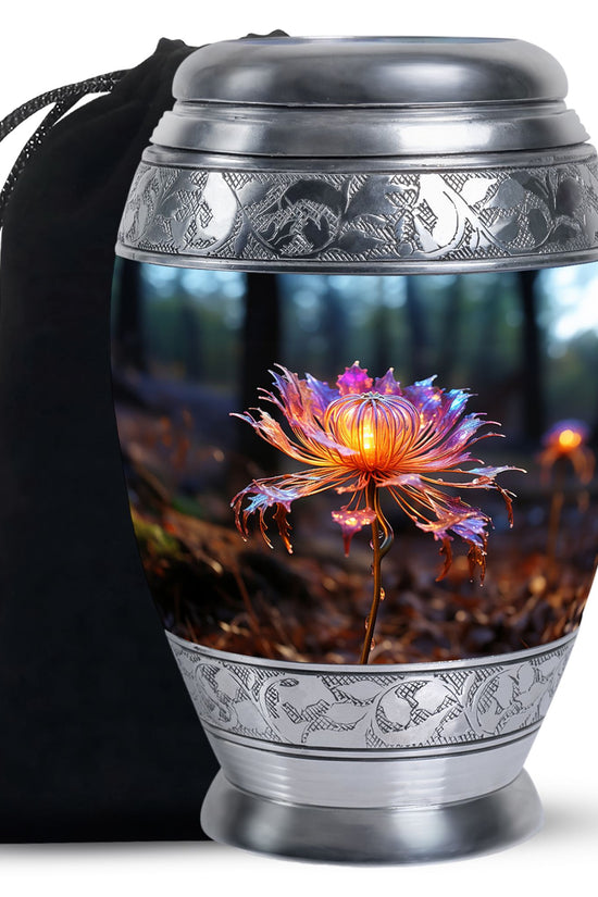 Mystic Floral Cremation Urn - Elegant Memorial Urn For Ashes